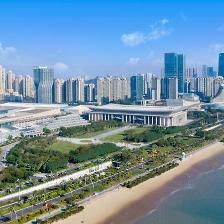 Xiamen International Seaside Hotel -Hotel Corridor Leads To The Stone Exhibition Hall Exterior foto